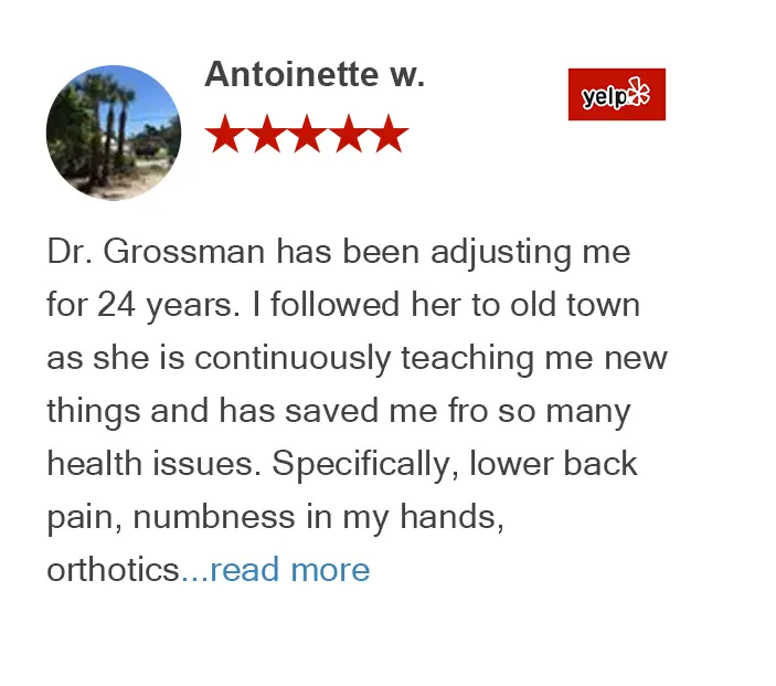 Yelp review for Chiropractic Chicago by Antoinette