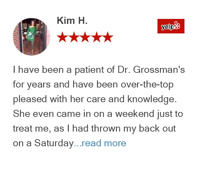 Yelp review for Chiropractic Chicago by Kim H