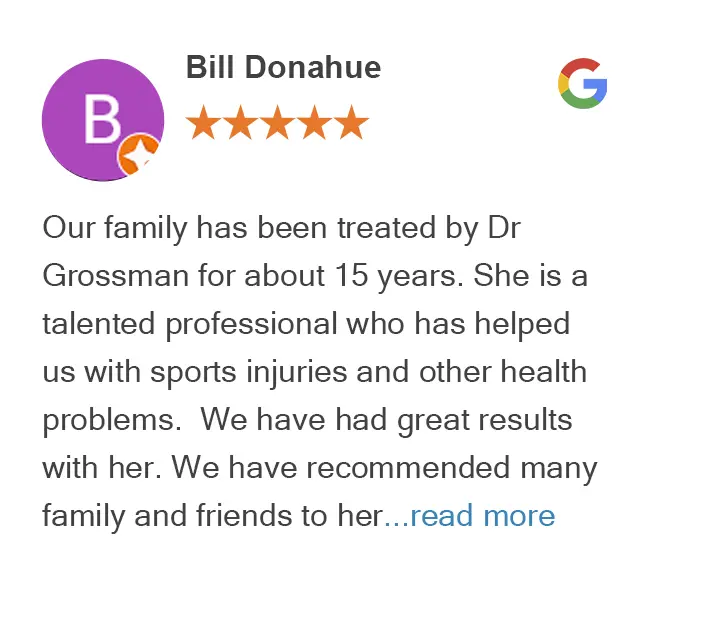 Google review for Chiropractic Chicago by Bill Donahue