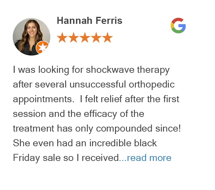 Google review for Chiropractic Chicago by Hannah