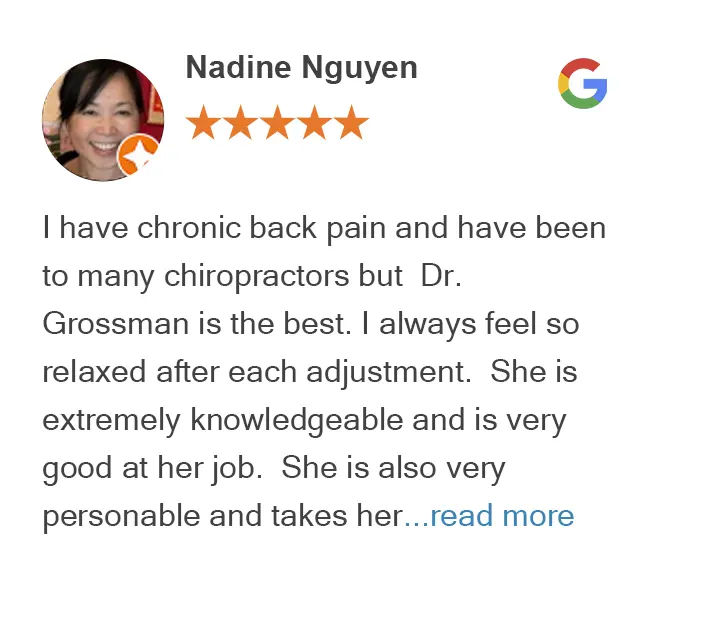Google review for Chiropractic Chicago by Nadine