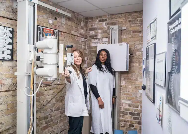 Doctor and patient in chicago